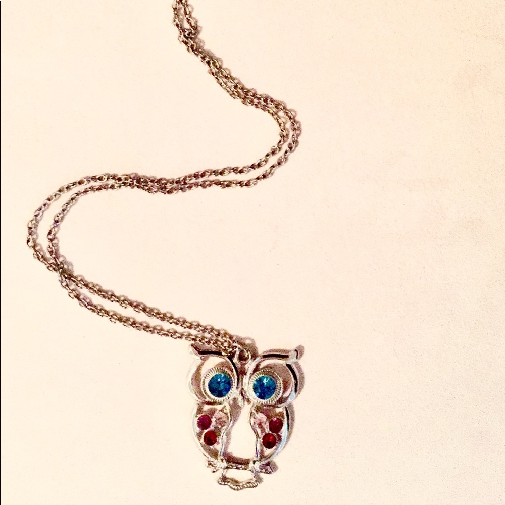 Owl Pendant Statement Necklace